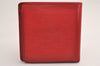 Auth Louis Vuitton Epi Porte Billet Carte Credit Monnaie Wallet M6354E Red 3836J