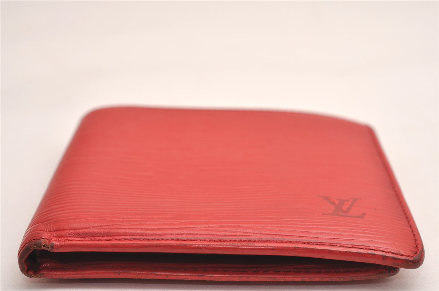 Auth Louis Vuitton Epi Porte Billet Carte Credit Monnaie Wallet M6354E Red 3836J