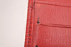 Auth Louis Vuitton Epi Porte Billet Carte Credit Monnaie Wallet M6354E Red 3836J