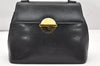 Authentic GIVENCHY Leather Vintage Shoulder Hand Bag Purse Black 3836K