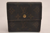 Authentic Louis Vuitton Monogram M61652 Porte Monnaie Billet Carte Credit 3837J