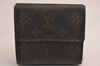 Authentic Louis Vuitton Monogram M61652 Porte Monnaie Billet Carte Credit 3837J