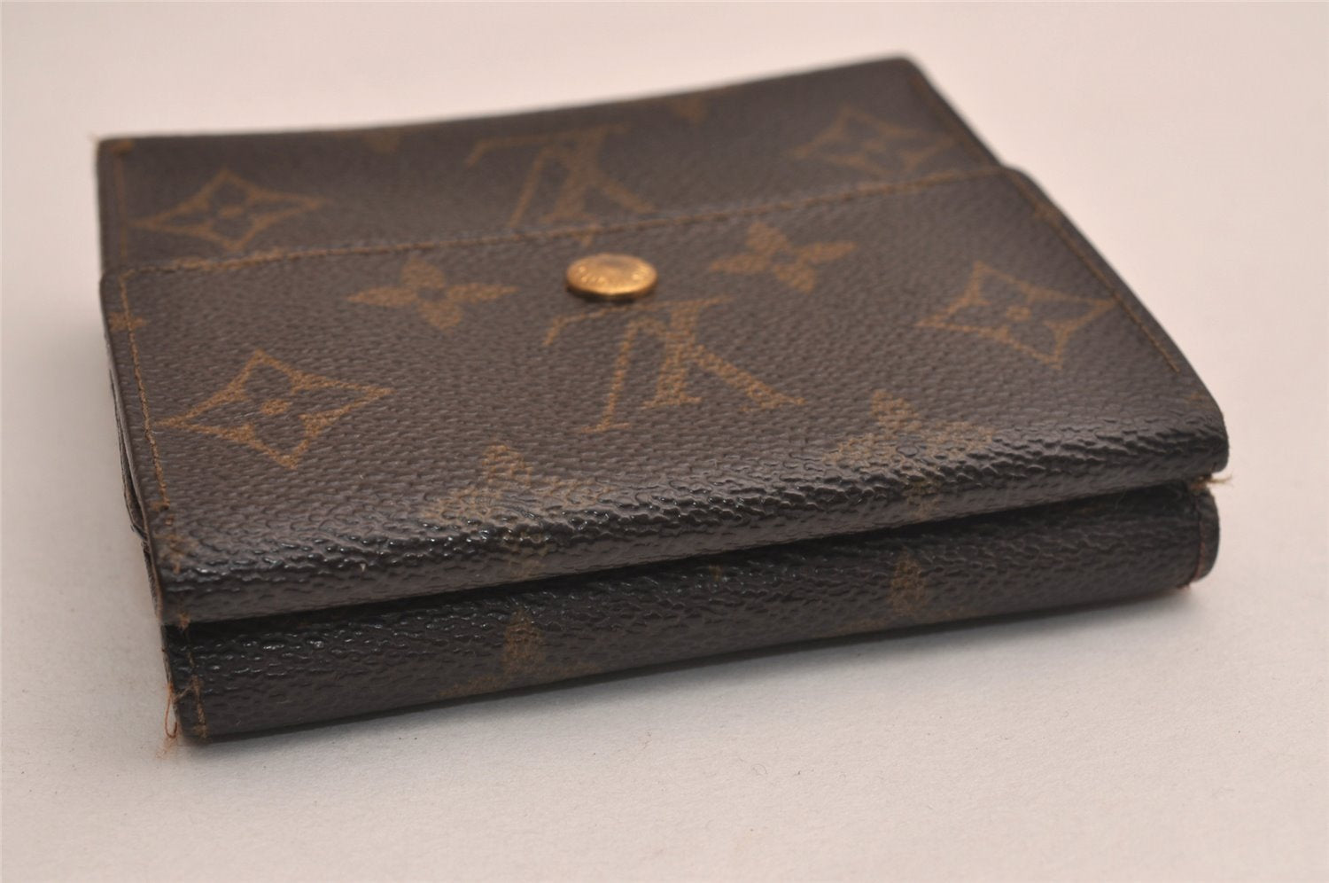 Authentic Louis Vuitton Monogram M61652 Porte Monnaie Billet Carte Credit 3837J