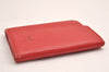 Authentic Louis Vuitton Epi Porte Monnaie Simple Coin Purse Red M63417 LV 3838J