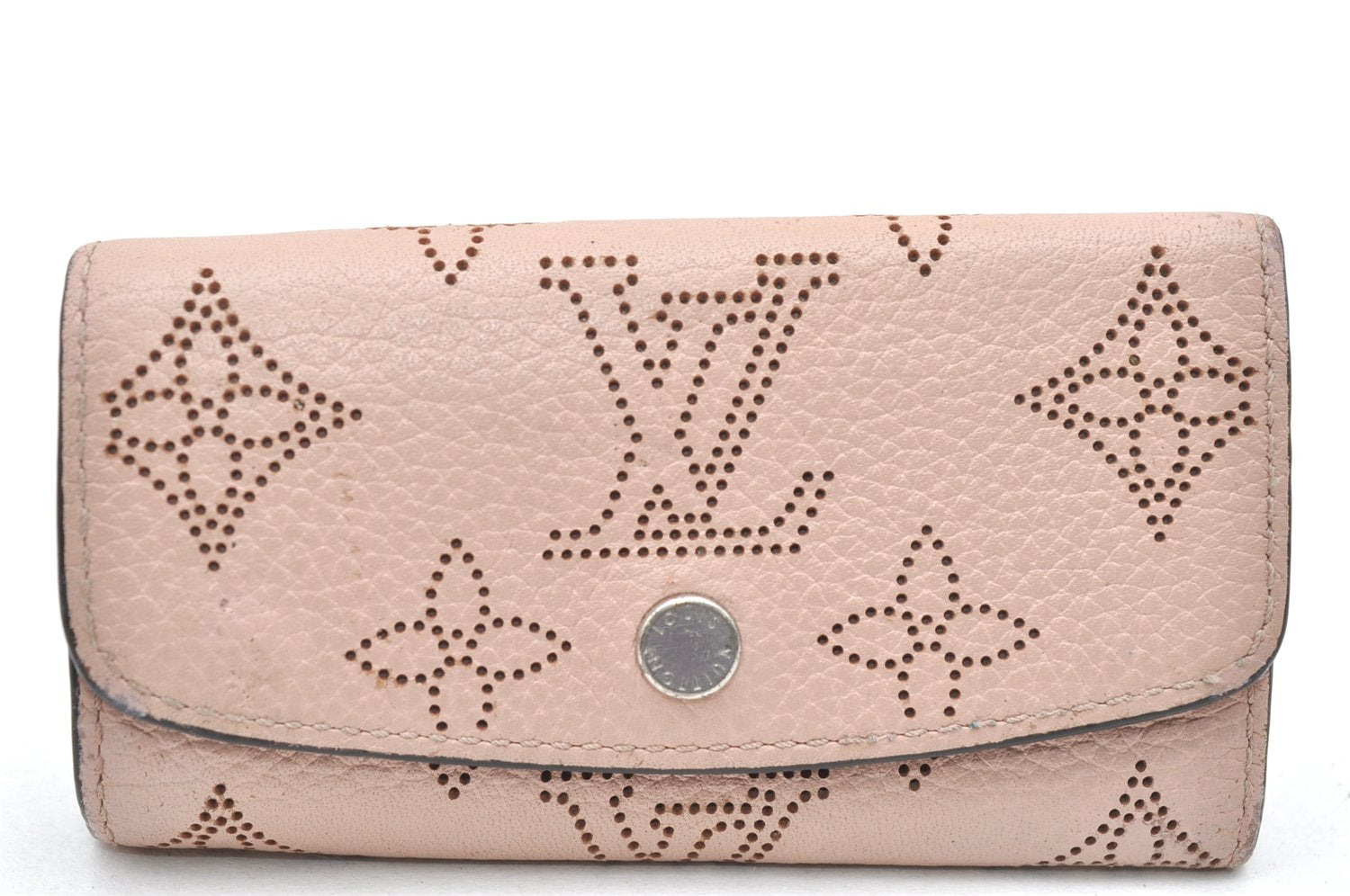 Authentic Louis Vuitton Mahina Multicles 4 Four Hooks Key Case M64056 Pink 3838K