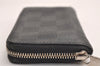 Authentic Louis Vuitton Damier Graphite Zippy Coin Purse Wallet N63076 LV 3839J