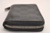 Authentic Louis Vuitton Damier Graphite Zippy Coin Purse Wallet N63076 LV 3839J