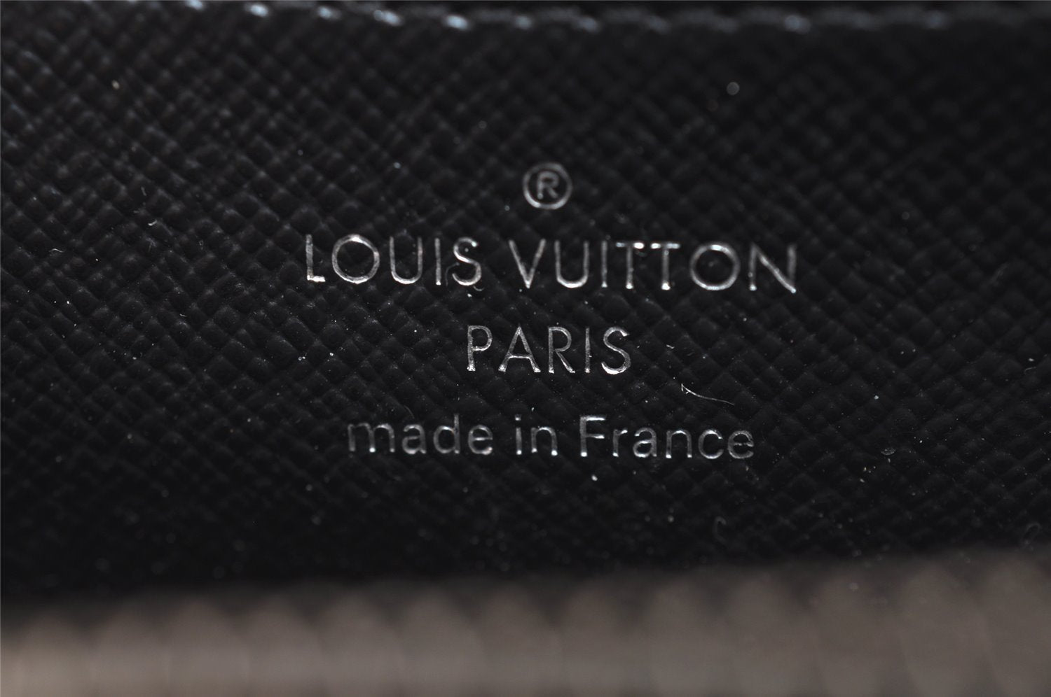 Authentic Louis Vuitton Damier Graphite Zippy Coin Purse Wallet N63076 LV 3839J