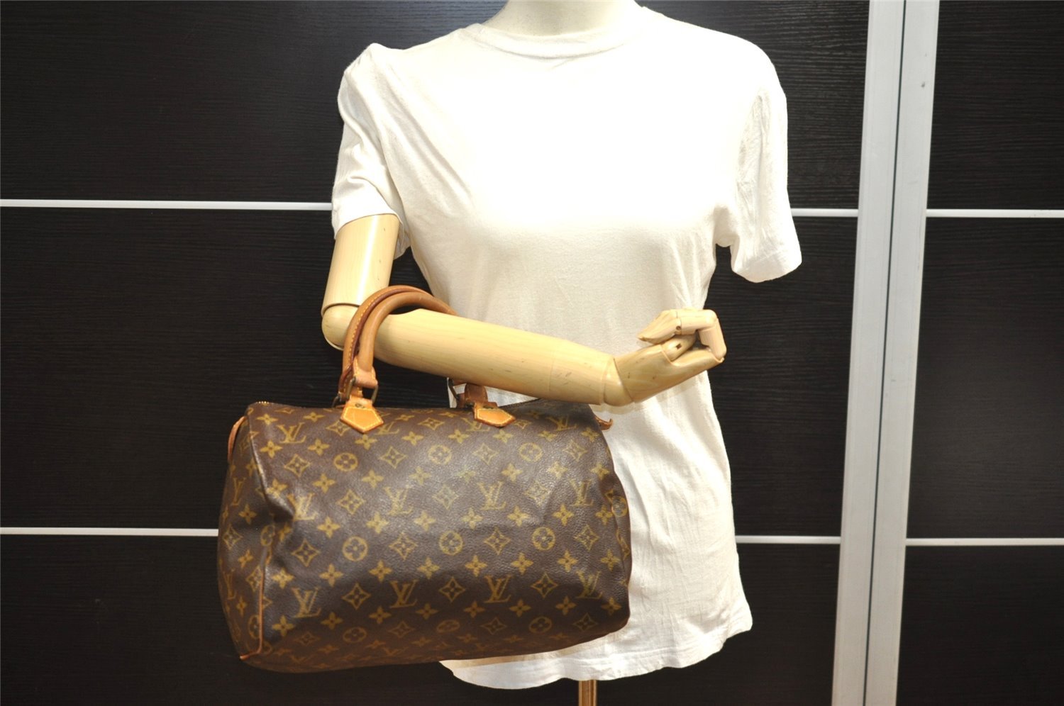 Authentic Louis Vuitton Monogram Speedy 30 Hand Boston Bag Old Model LV 3840I