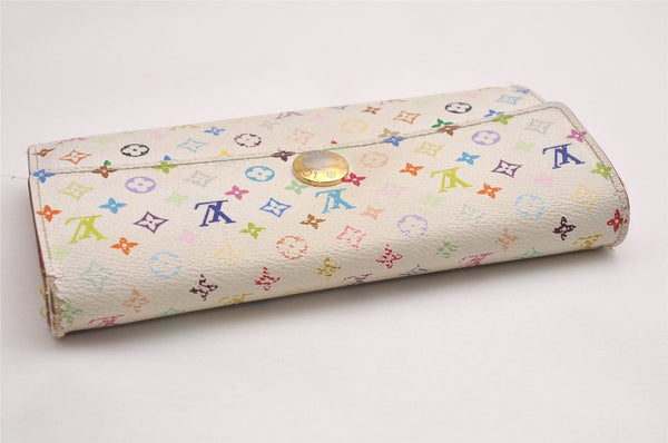 Auth Louis Vuitton Monogram Multicolor Portefeuille Sarah Wallet M93532 LV 3840J