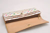 Auth Louis Vuitton Monogram Multicolor Portefeuille Sarah Wallet M93532 LV 3840J