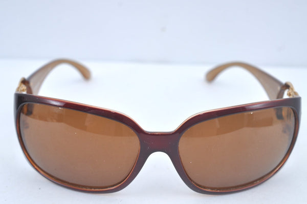 Authentic CHANEL Sunglasses CC Logos CoCo Mark Plastic 6014 Brown Box 3840K