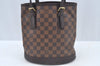 Authentic Louis Vuitton Damier Marais Bucket Shoulder Tote Bag N42240 LV 3841I
