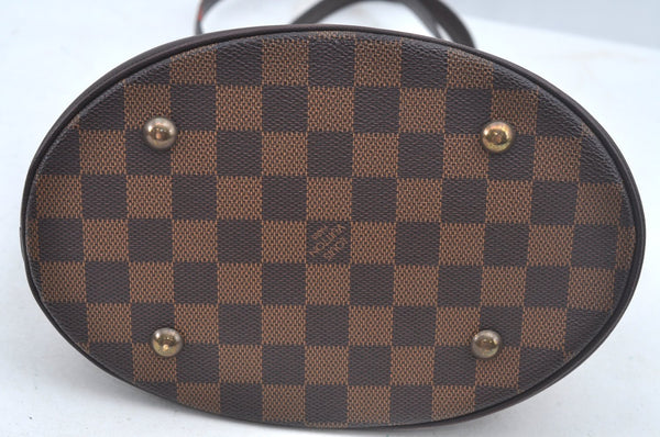 Authentic Louis Vuitton Damier Marais Bucket Shoulder Tote Bag N42240 LV 3841I