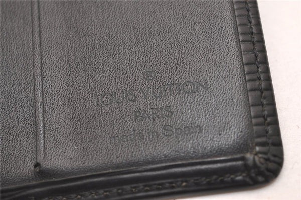 Auth Louis Vuitton Epi Porte Billets 6 Cartes Credit Wallet Black Junk 3841J