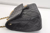 Authentic GIVENCHY Quilting Leather Chain Shoulder Hand Bag Black 3841K