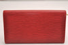 Auth Louis Vuitton Epi Pochette Porte Monnaie Credit Wallet Red M6357E LV 3842J