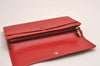 Auth Louis Vuitton Epi Pochette Porte Monnaie Credit Wallet Red M6357E LV 3842J