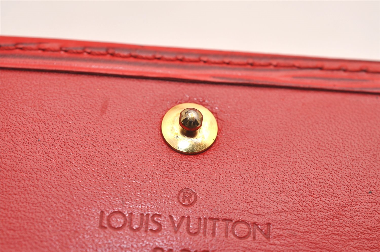 Auth Louis Vuitton Epi Pochette Porte Monnaie Credit Wallet Red M6357E LV 3842J