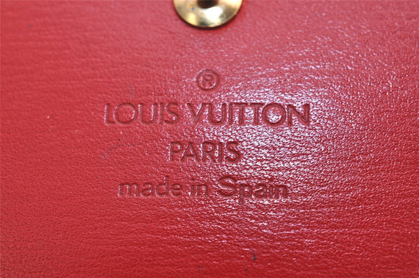 Auth Louis Vuitton Epi Pochette Porte Monnaie Credit Wallet Red M6357E LV 3842J