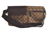 Authentic GUCCI Vintage Waist Body Bag Purse Canvas Leather 28566 Brown 3842K