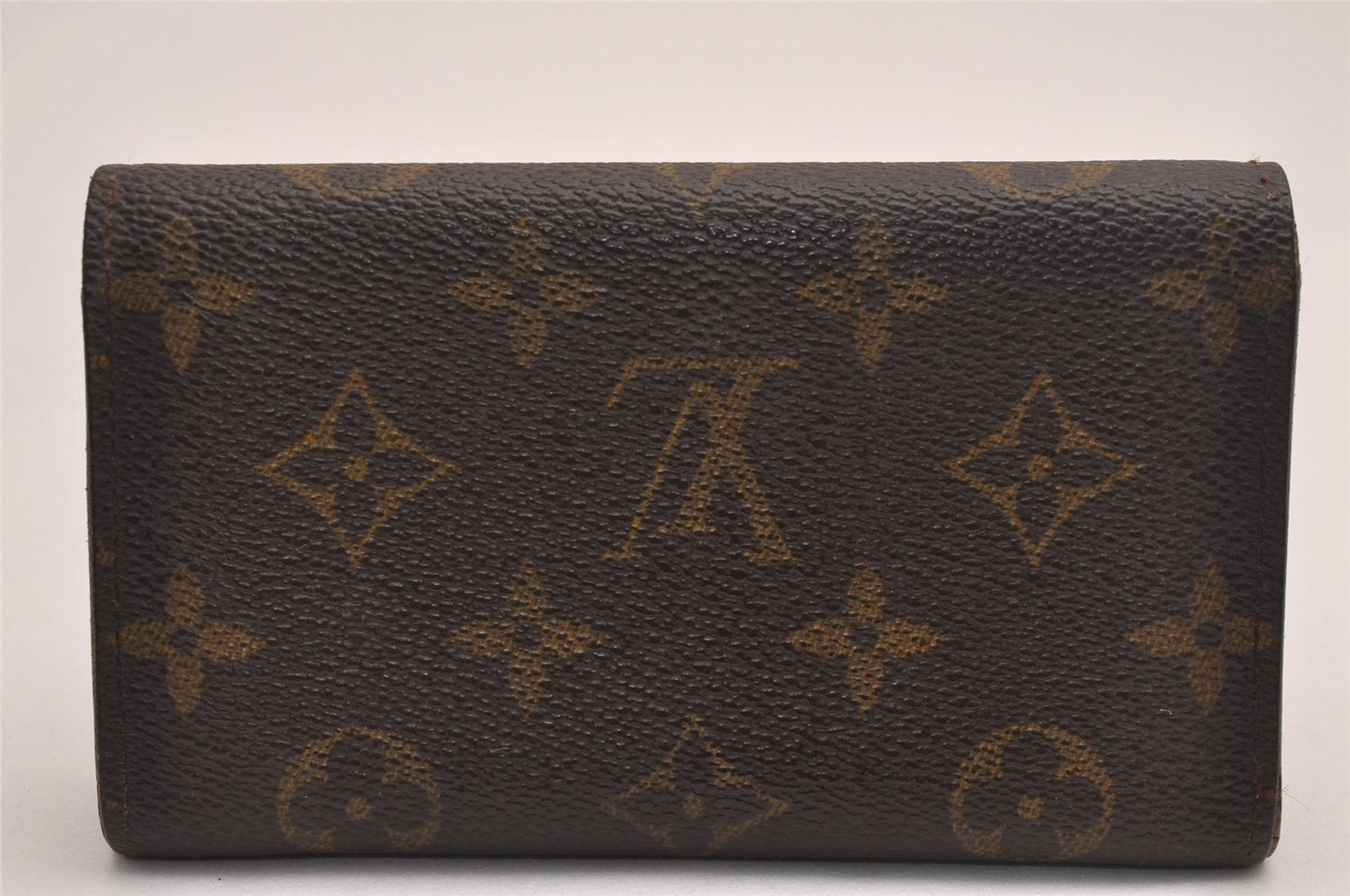 Auth Louis Vuitton Monogram Porte Monnaie Zip Bifold Wallet M61735 Junk 3843J
