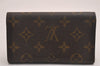 Auth Louis Vuitton Monogram Porte Monnaie Zip Bifold Wallet M61735 Junk 3843J