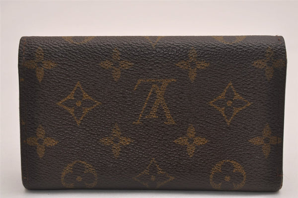 Auth Louis Vuitton Monogram Porte Monnaie Zip Bifold Wallet M61735 Junk 3843J