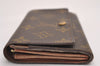 Auth Louis Vuitton Monogram Porte Monnaie Zip Bifold Wallet M61735 Junk 3843J