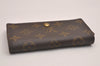 Auth Louis Vuitton Monogram Porte Monnaie Zip Bifold Wallet M61735 Junk 3843J