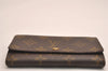 Auth Louis Vuitton Monogram Porte Monnaie Zip Bifold Wallet M61735 Junk 3843J