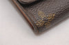 Auth Louis Vuitton Monogram Porte Monnaie Zip Bifold Wallet M61735 Junk 3843J