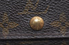 Auth Louis Vuitton Monogram Porte Monnaie Zip Bifold Wallet M61735 Junk 3843J