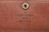 Auth Louis Vuitton Monogram Porte Monnaie Zip Bifold Wallet M61735 Junk 3843J