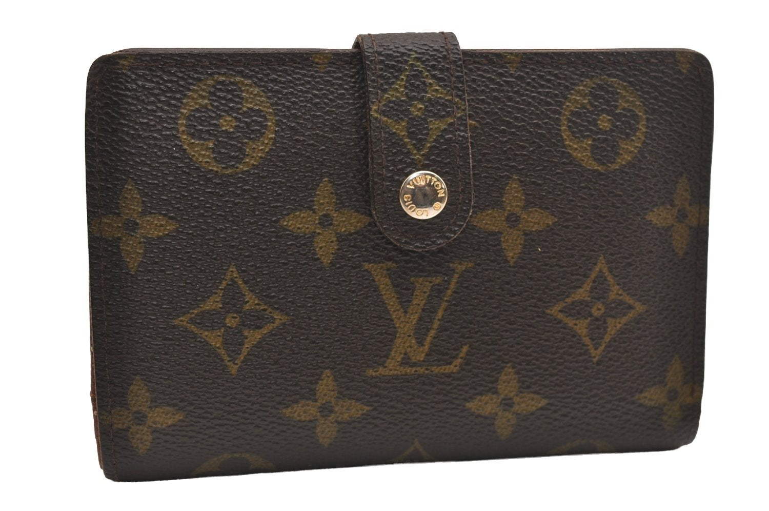 Authentic Louis Vuitton Monogram Portefeuille Viennois Wallet M61674 LV 3844J