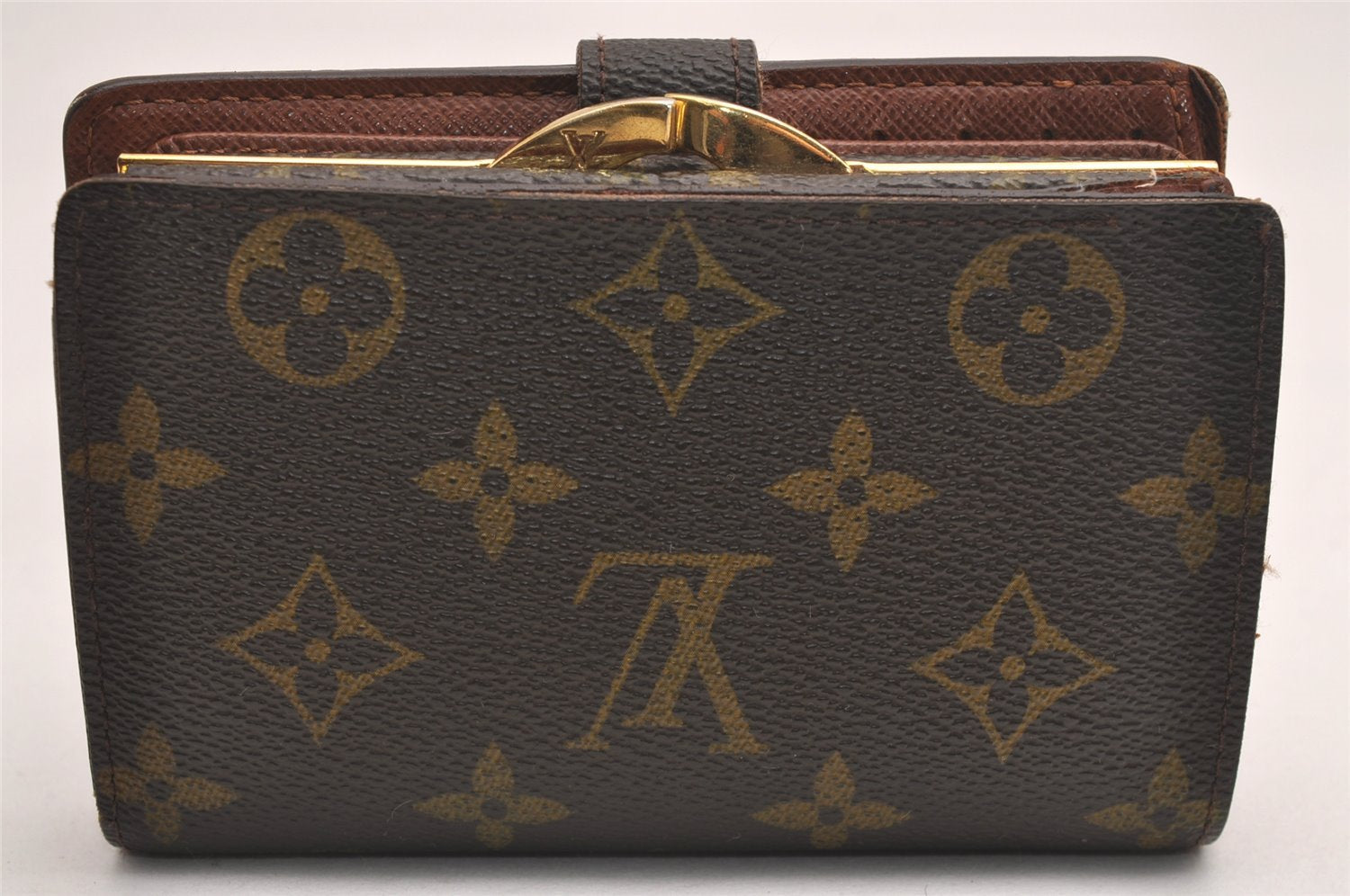 Authentic Louis Vuitton Monogram Portefeuille Viennois Wallet M61674 LV 3844J