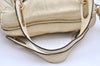 Authentic Chloe Paraty Medium 2Way Shoulder Hand Bag Leather White 3844K