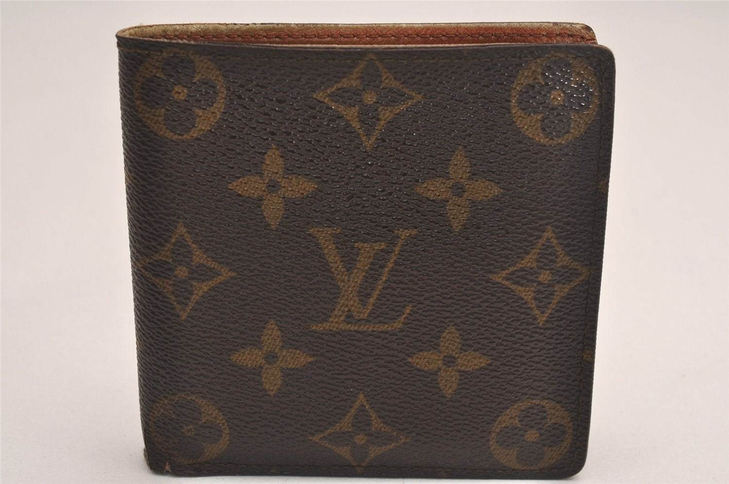 Authentic Louis Vuitton Monogram Porte Billet Carte Credit Monnaie Wallet 3845J