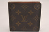 Authentic Louis Vuitton Monogram Porte Billet Carte Credit Monnaie Wallet 3845J