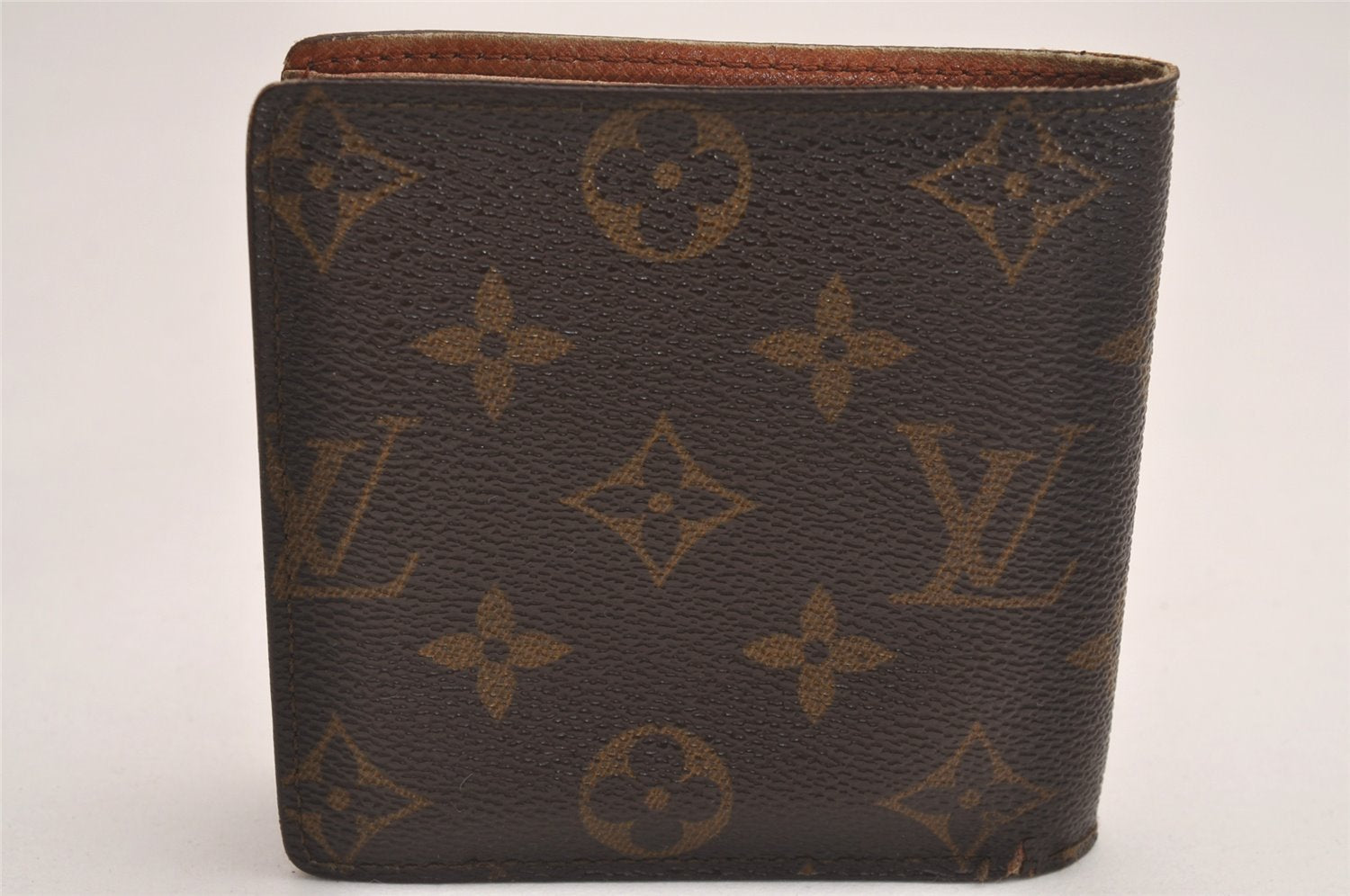 Authentic Louis Vuitton Monogram Porte Billet Carte Credit Monnaie Wallet 3845J