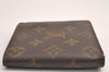 Authentic Louis Vuitton Monogram Porte Billet Carte Credit Monnaie Wallet 3845J