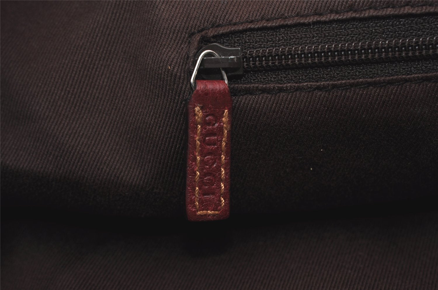 Authentic GUCCI Vintage Shoulder Tote Bag GG Canvas Leather 113017 Brown 3846I