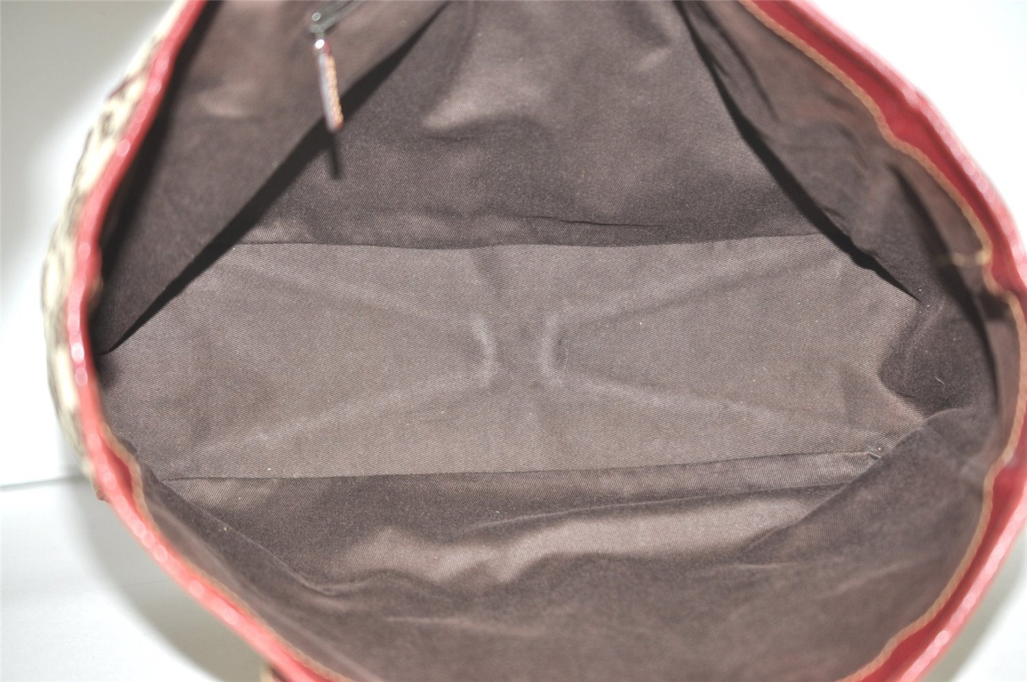 Authentic GUCCI Vintage Shoulder Tote Bag GG Canvas Leather 113017 Brown 3846I