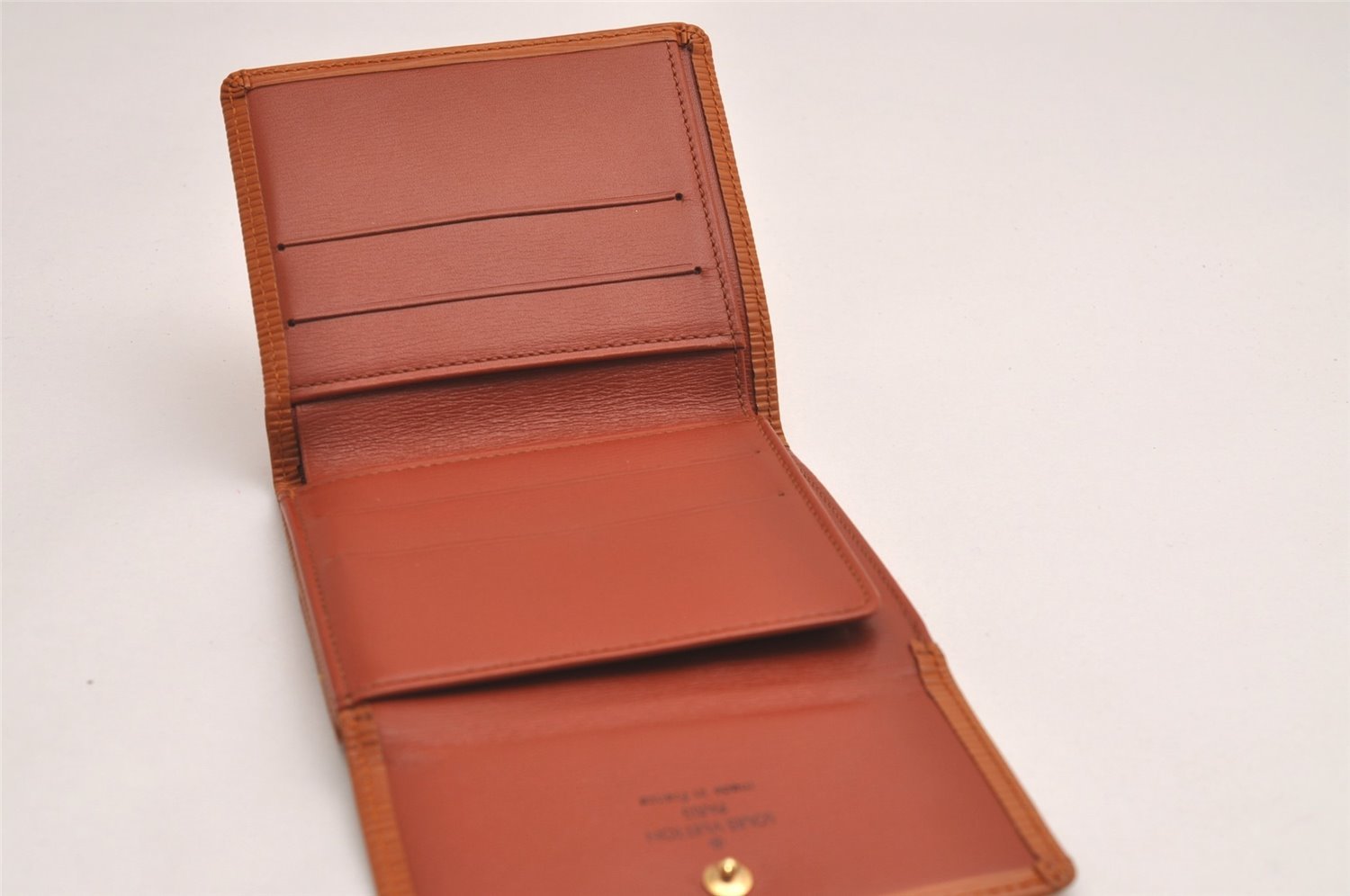 Louis Vuitton Epi Porte Monnaie Billets Cartes Credit Wallet M63483 Brown 3847J