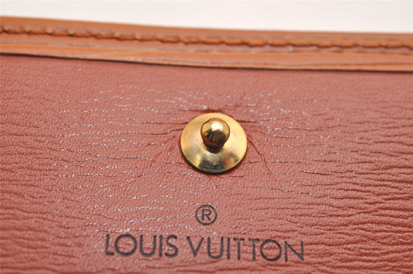 Louis Vuitton Epi Porte Monnaie Billets Cartes Credit Wallet M63483 Brown 3847J