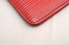 Auth Louis Vuitton Epi Porte 2 Cartes Vertical Card Pass Case M63207 Red 3848J
