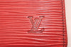 Auth Louis Vuitton Epi Porte 2 Cartes Vertical Card Pass Case M63207 Red 3848J
