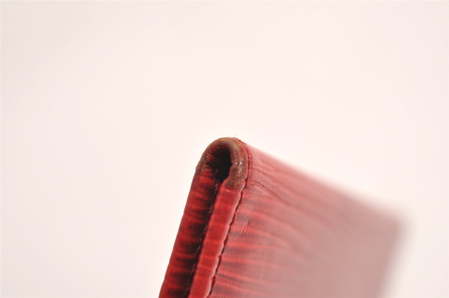 Auth Louis Vuitton Epi Porte 2 Cartes Vertical Card Pass Case M63207 Red 3848J