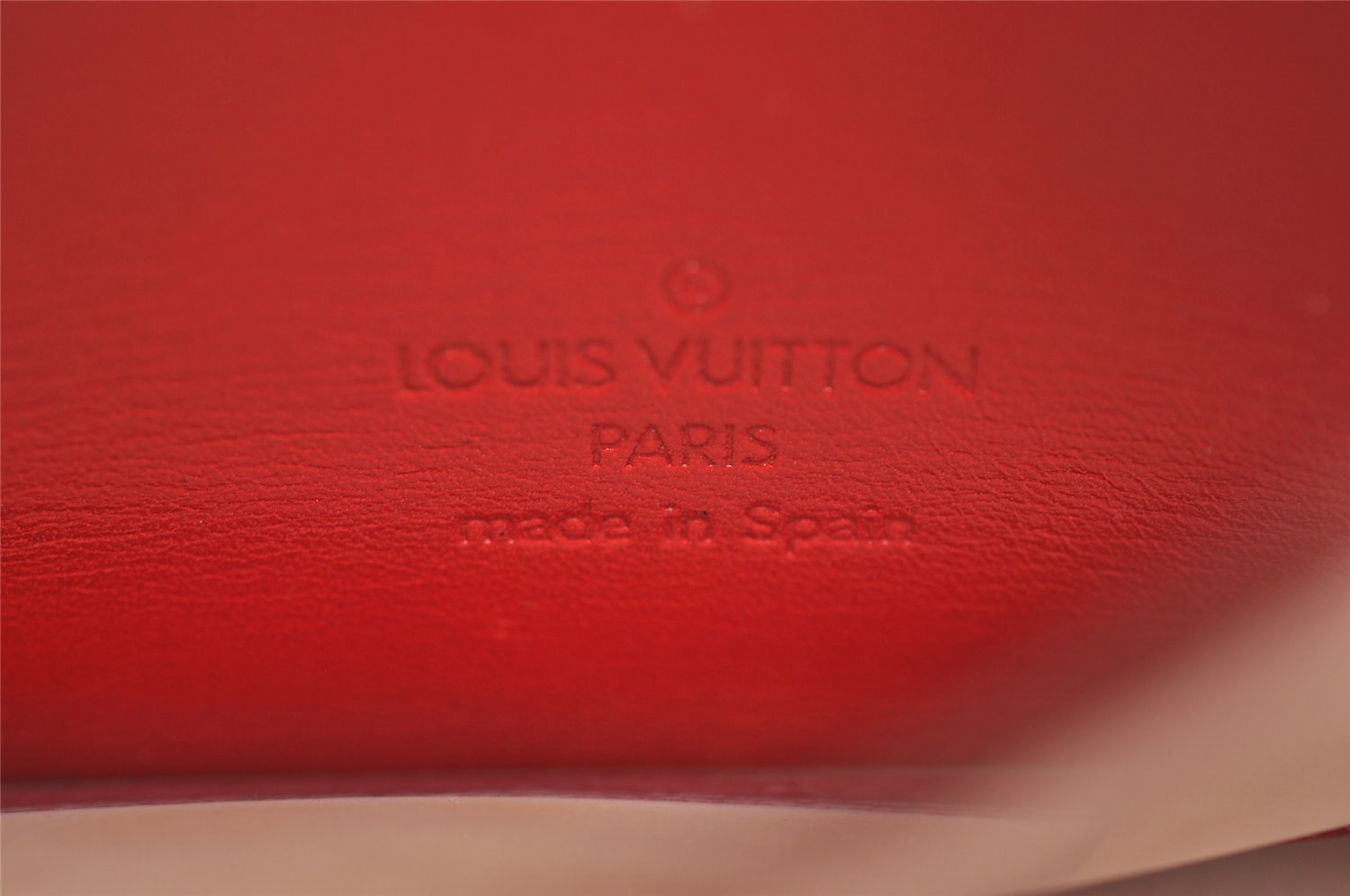 Auth Louis Vuitton Epi Porte 2 Cartes Vertical Card Pass Case M63207 Red 3848J