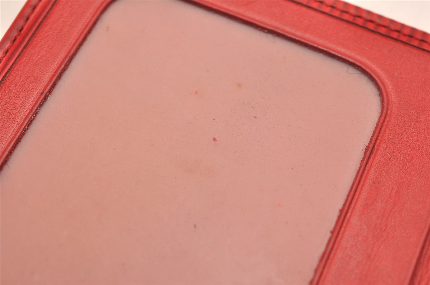 Auth Louis Vuitton Epi Porte 2 Cartes Vertical Card Pass Case M63207 Red 3848J